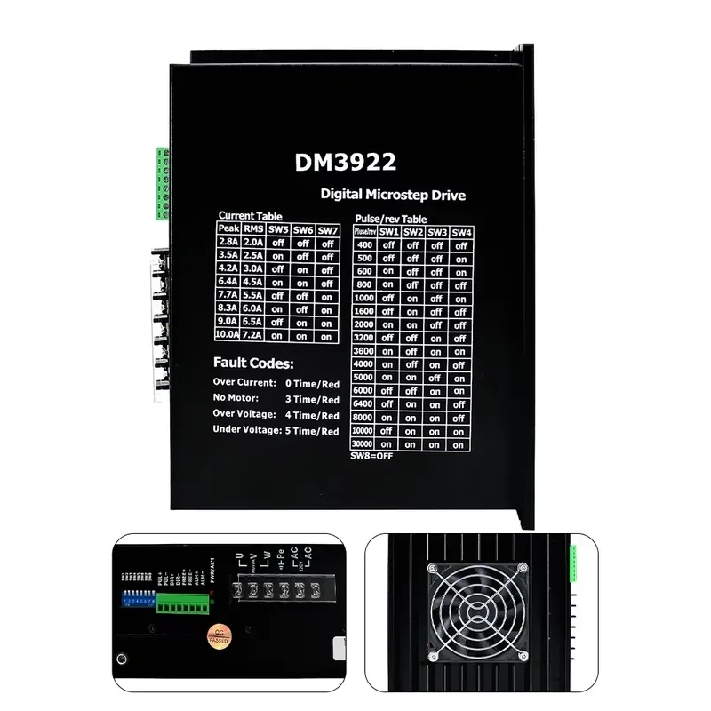 Фото Гибридный шаговый двигатель Nema 52 130BYG 50Нм 130BYG350A/B/C/D/E 3-фазный с драйвером DM3922 №3