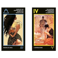 hot sell manara tarot cards for beginners for divination personal use five languages english spanish french italian german