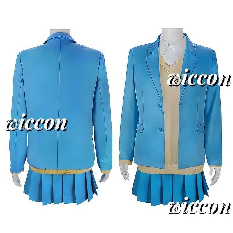 Женский костюм для косплея из аниме синяя коробка шинацу Кано парик школьная