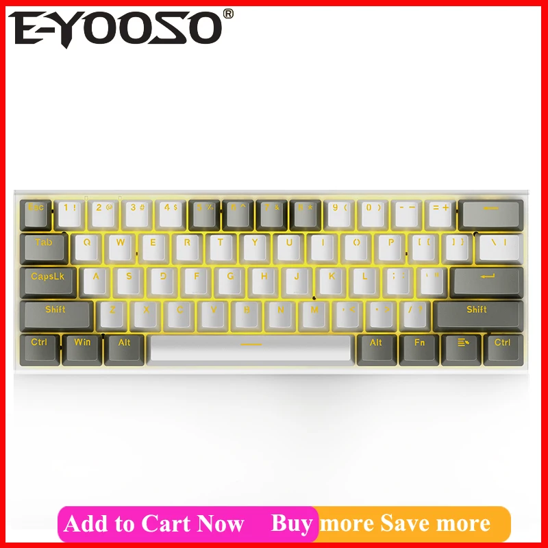 

Клавиатура Механическая игровая, 61 клавиша, Type-C, USB