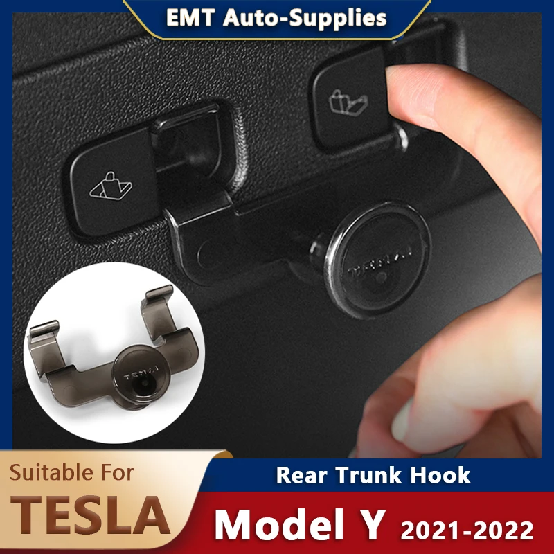 

Задняя версия для модели Tesla Y 2021 2022, автомобильные аксессуары, автомобильный гаджет, подшипник 20 кг, экологичный компактный крючок для хране...