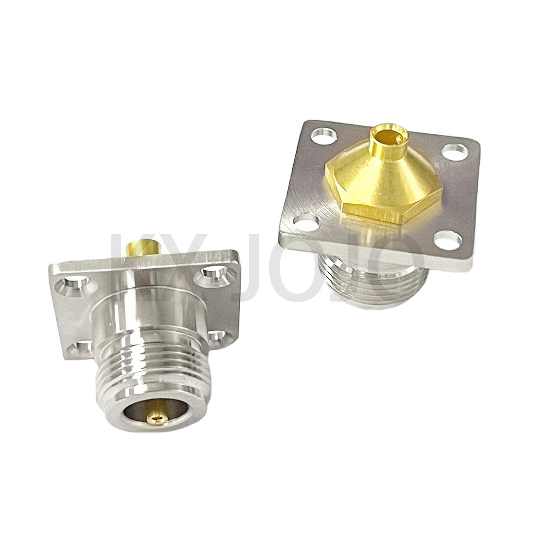 

N Female Connector Head and Base Square Board PCB Welding all Copper-plated Genuine Gold Wiring for RG405