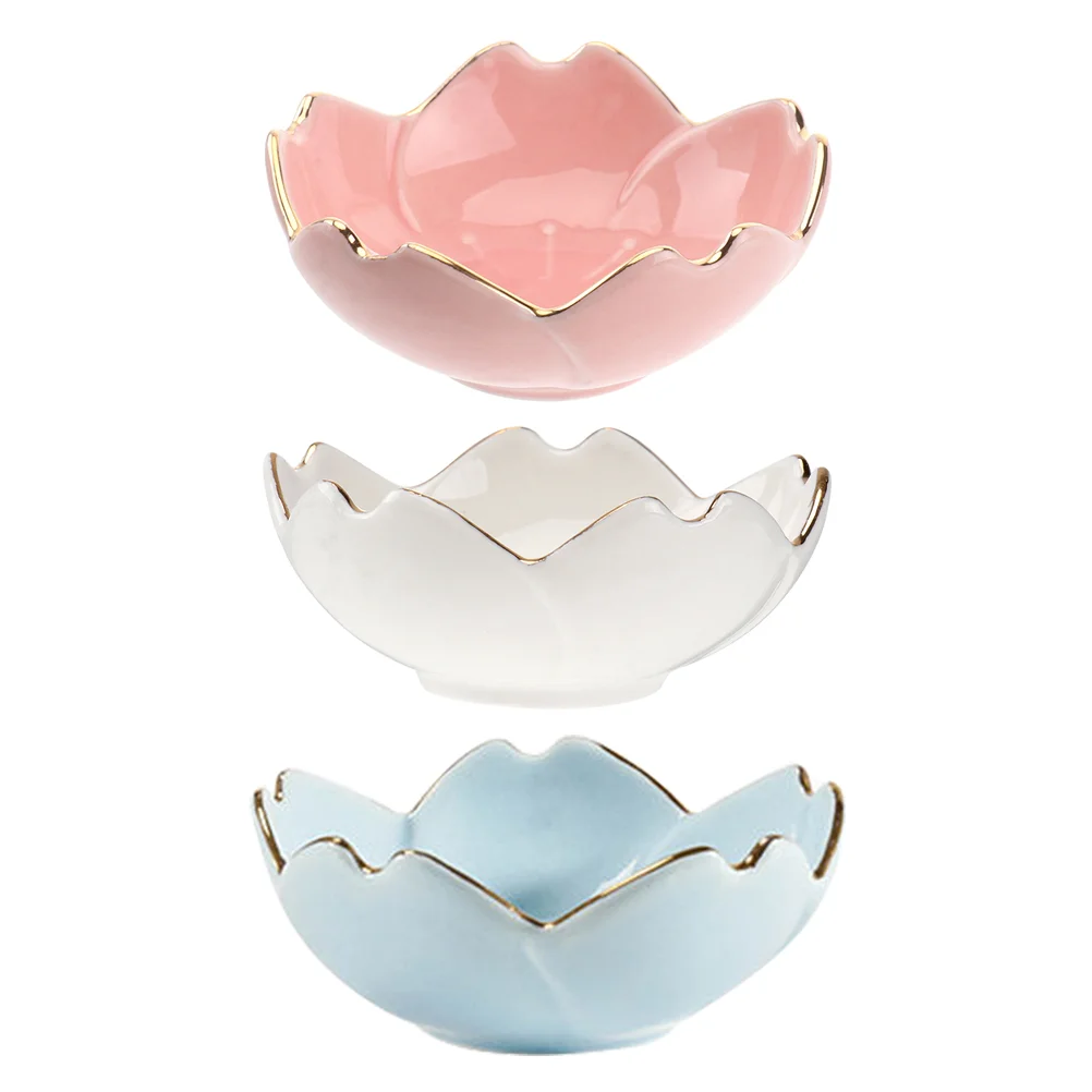 

Bowls Sauce Dishes Dish Bowl Dipping Seasoning Soy Ceramic Plate Plates Mini Snack Japanese Appetizer Flower Serving Fruit