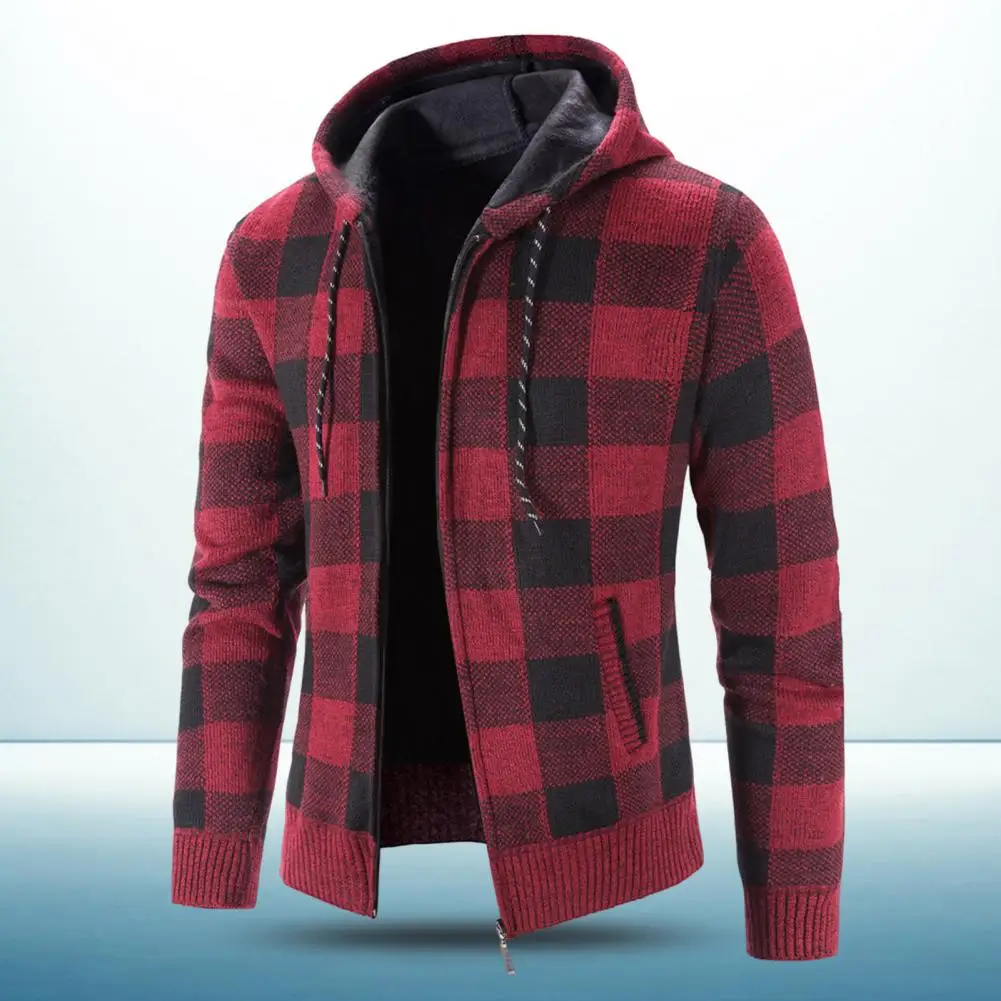 

Stylish Men Coat Thickened Keep Warm Acrylic Breathable Winter Male Jacket