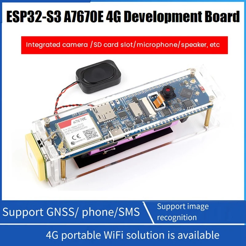 ESP32-S3 A7670E 4G макетная плата синяя PCB поддерживает LTE Cat-1/2G Bluetooth5 GNSS позиционирование