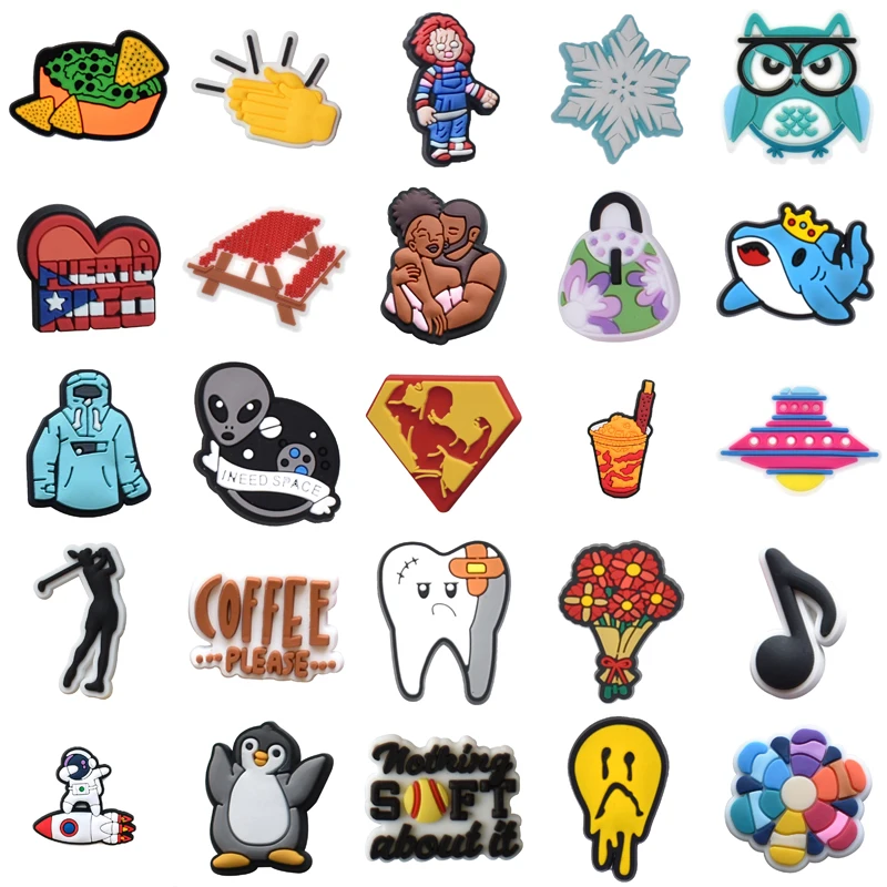 

Рождественские подарки для детей, подвеска для крокса, подвески для крокса, аксессуары для женской обуви, популярные булавки, летние подвески для джинсов, обуви, дизайнерские украшения