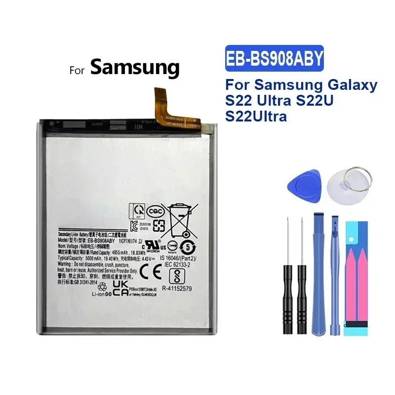 Аккумулятор YKaiserin 3700 мАч/5000 мАч EB-BS901ABY EB-BS908ABY для Samsung Galaxy S22 Plus/Ultra S22+ S22Plus S22Ultra