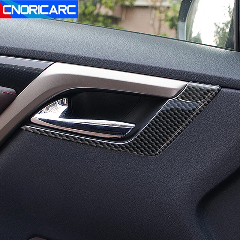 

Carbon Fiber Car Accessories Inner Front Door Handle Frame Cover Trim Stickers For Lexus RX300 2016-2019 LHD RHD