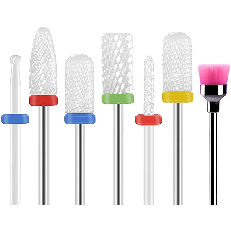 

Ceramic Nail Drill Bit Grinding Head Set Cuticle Electric Strawberries Manicure Bits Nails Sander Tip Burr Pedicure Accessories