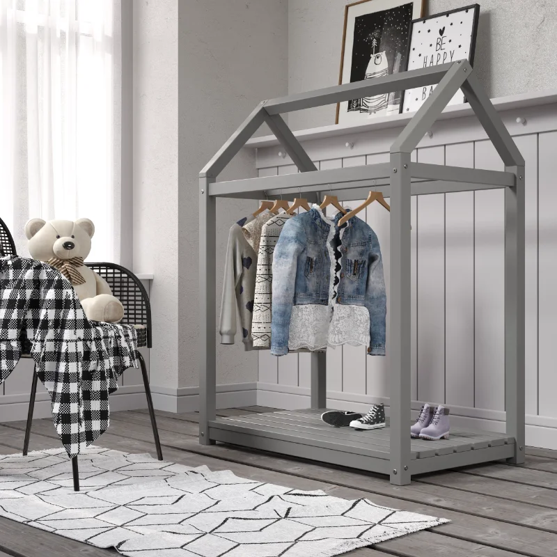 

Marella House Kid's Clothing Rack, Gray