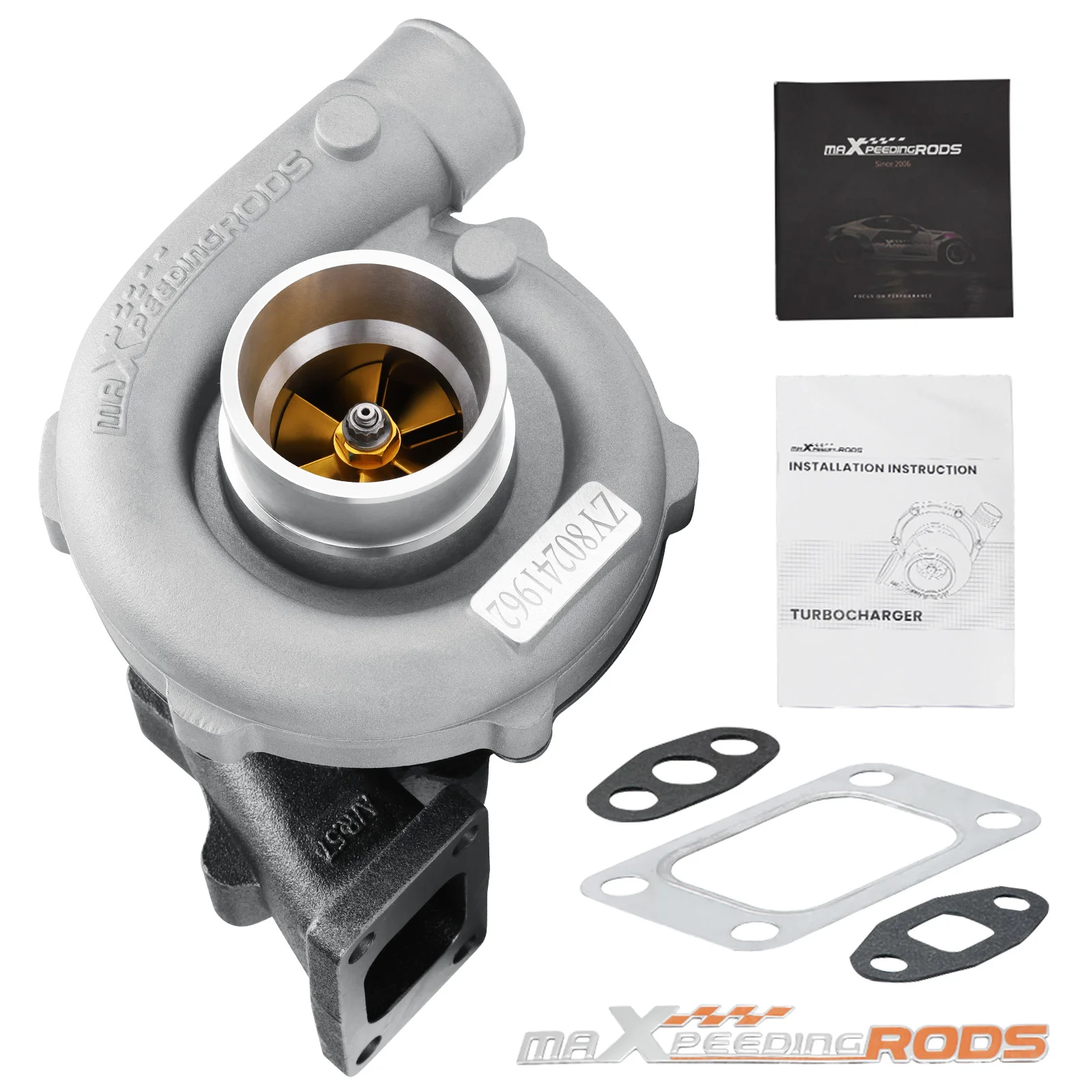 

Billet Turbocharger T3/ T4 T04E 4 Bolt 0.57 A/R 44 Compressor for BMW 325 323 for 1.6L-2.5L 4/6 CYL Turbine Trim 74.2 Turbo