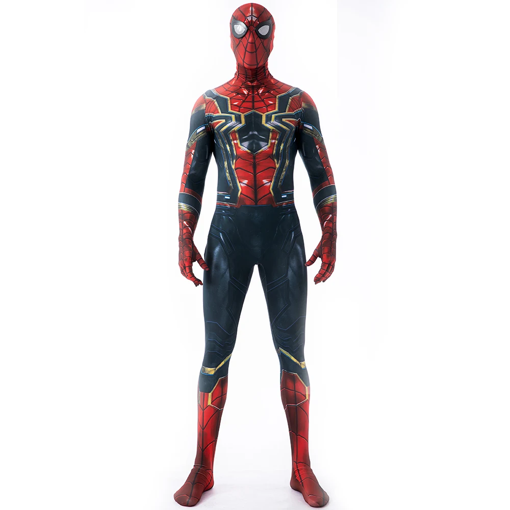 

Костюм Супергероя человека-паука на Хэллоуин, костюм Зентаи, костюм для взрослых и детей, боди Питера Паркера, мужские костюмы