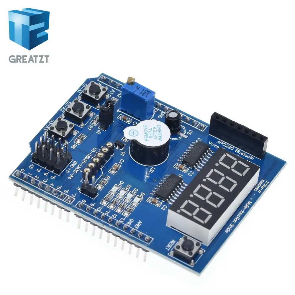 Многофункциональный набор расширительных плат GREATZT для обучения работе с Arduino UNO R3, Leonardo Mega 2560 Shield (art.: 3920dc80a673b) - 3920dc80a673b
