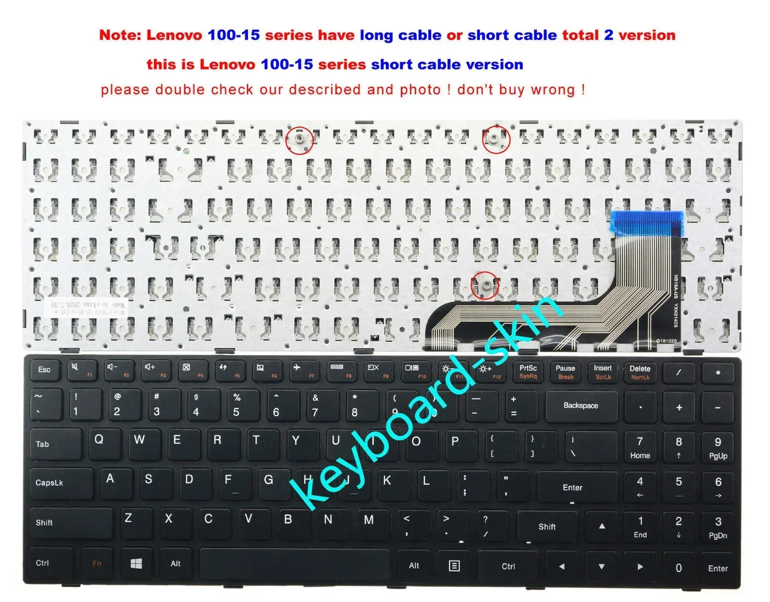 Новая американская клавиатура для Lenovo tianyi 100-15 100-15ISK-ITH 100-15-IFI 100-15IBY 5N20J30779 версия с