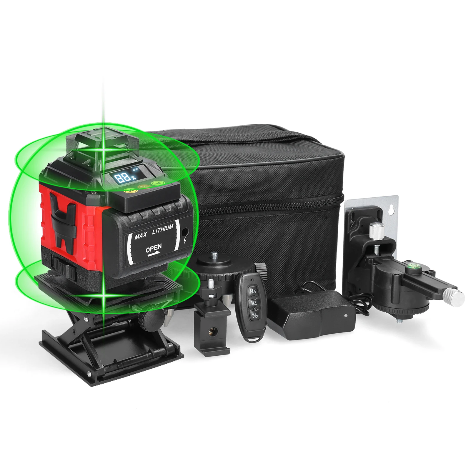 

Самонивелирующийся лазерный уровень, 16 линий, перезаряжаемая литиевая батарея, 3 °, инструмент для выравнивания, приспособление для улучшения стен