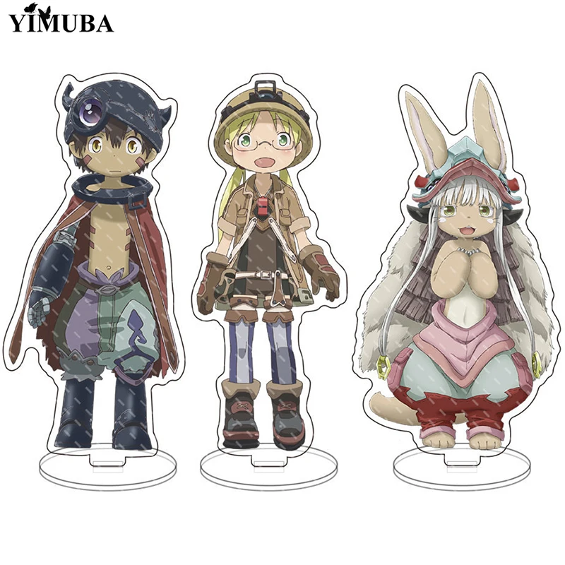 

Лидер продаж, аниме сделано в бездне, фигурки, подставка, модель, пластина, коллекция Nanachi Riko Reg, двусторонняя акриловая подставка, доска, деко...