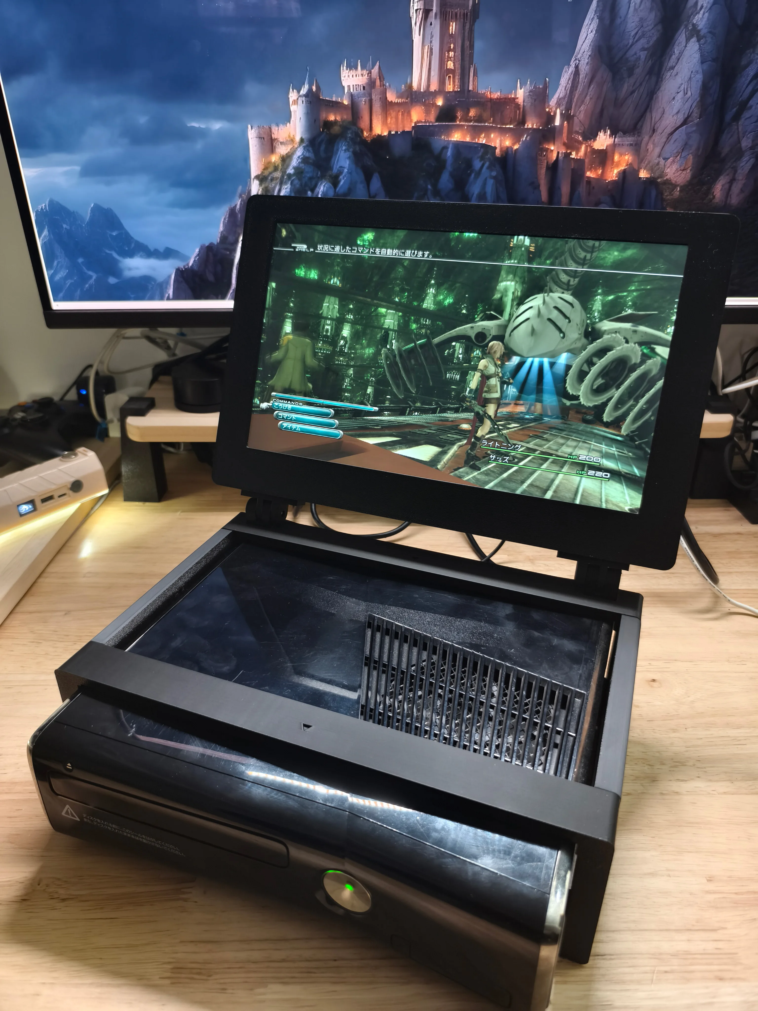 Фото 13,3-дюймовая игра XBO SLIM RETRO ARCADE 1080, удобный дисплей для консоли XBO, DIY ЖК-дисплей с разрешением, мини-монитор для XBO, ОРИГИНАЛ №2