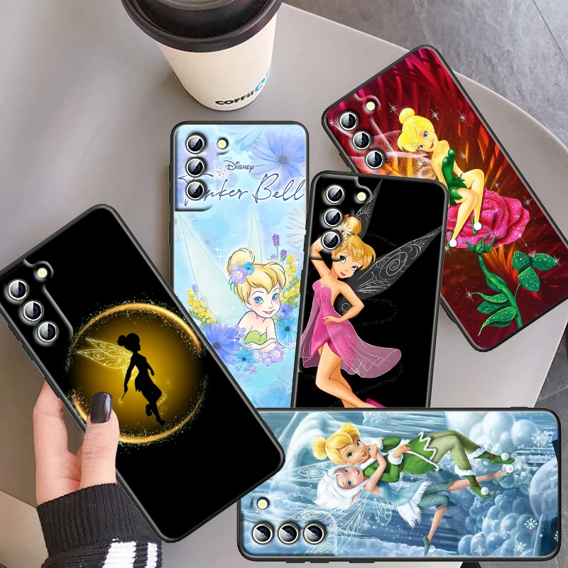 

Wonderful Fairy Tinker Bell Case For Samsung Galaxy S22 S21 S20 FE S10 S10E S9 S8 Plus Ultra Pro Lite S7 Edge Black Phone Cover