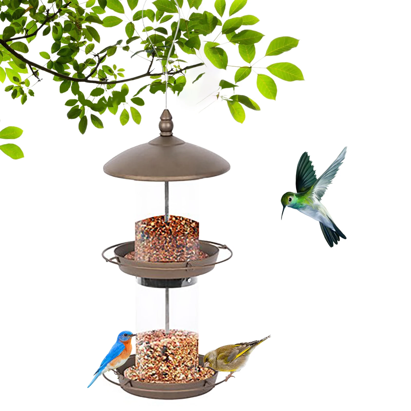 

Bird Feeders For Outdoors Hummingbird Feeder Bird Feeder Window Bird Feeders Metal Bird Feeder Small Bird Feeder 4 Feeding