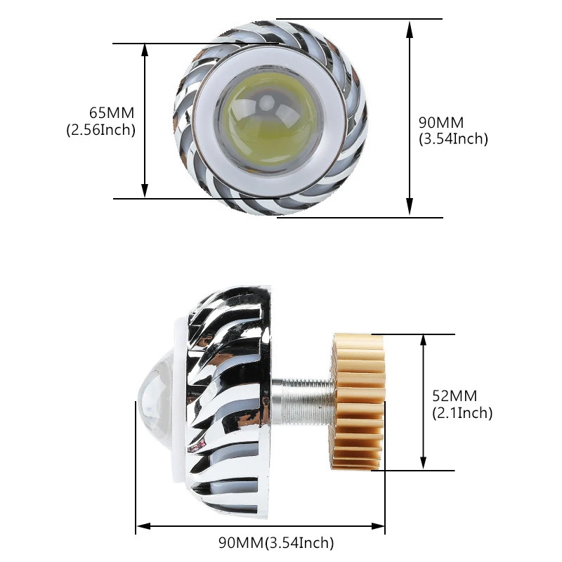 1 * крутая разноцветная галогенная лампа для мотоцикла фар белая проектора линза