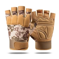outdoor tactical gloves army military airsoft sport gloves half finger type military men combat gloves shooting hunting gloves