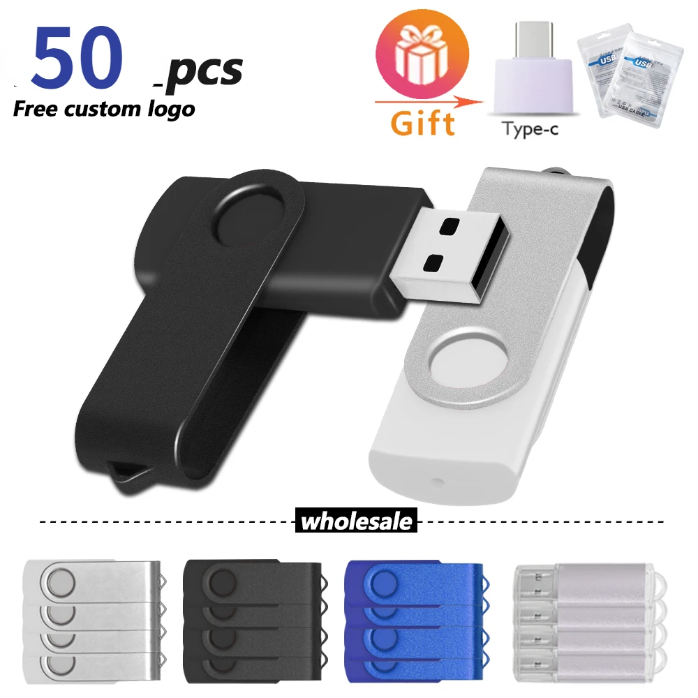 

Free Custom 50Pcs/lot USB Flash Drive Pen Drive 1GB 2GB 4GB 8GB 16GB Pendrive Memory Stick 32GB 64GB cle USB Stick Fast delivery