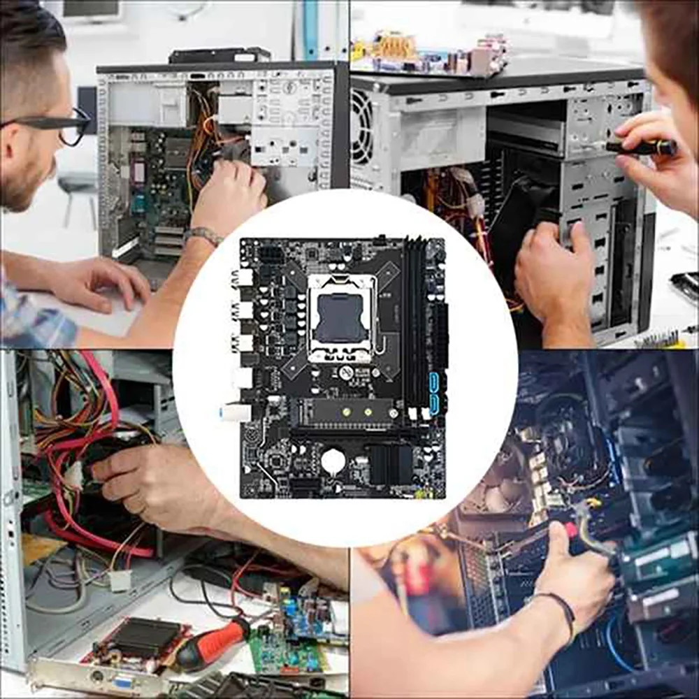 Комплект материнской платы X79 с процессором E5 2420 + памятью DDR3 8 ГБ термопастой LGA1356
