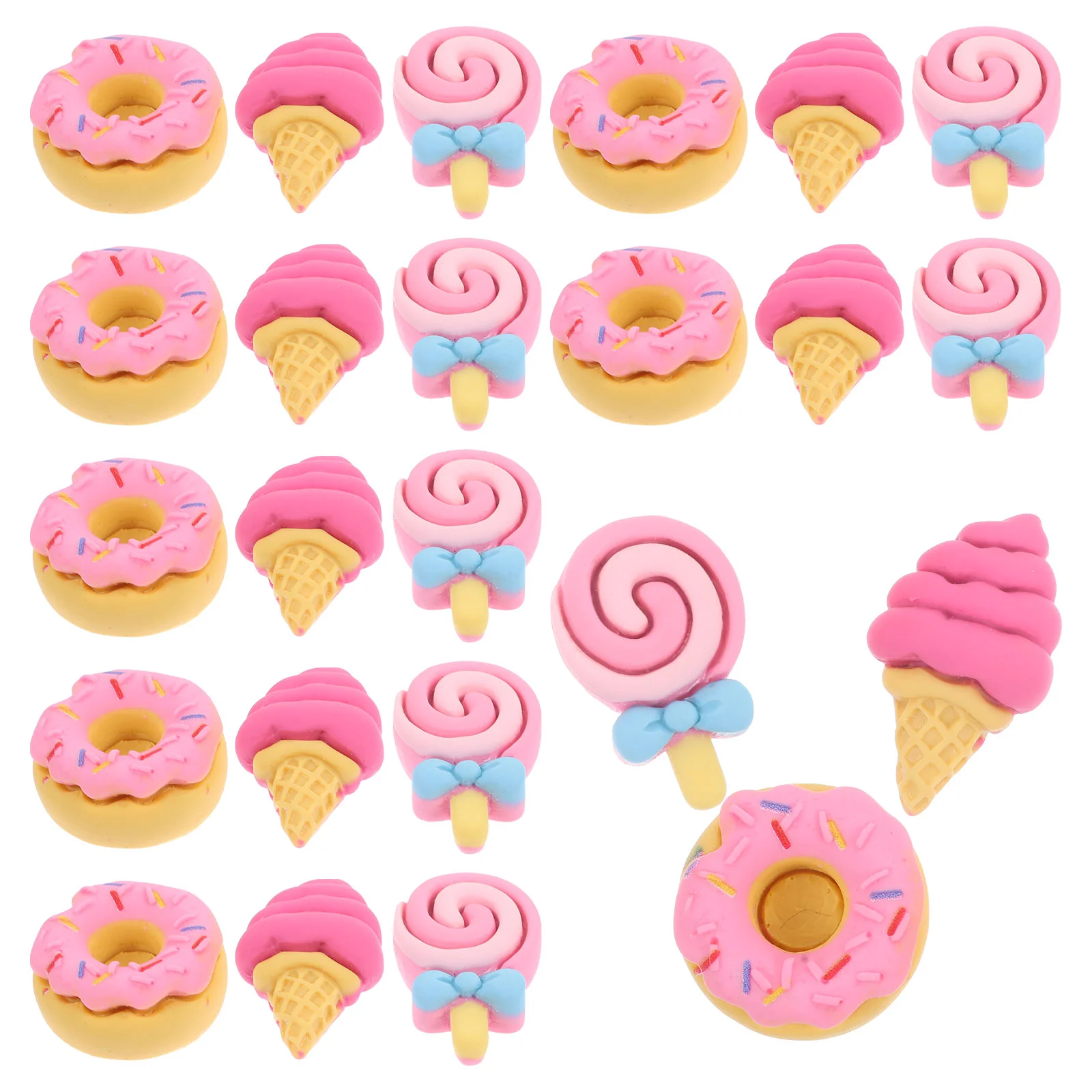 

30pcs Diy Adorable Cartoon Handcraft Creative Flatbacks Decor Phone Case Decor Phone Case Charm Resin Charms Resin Decor