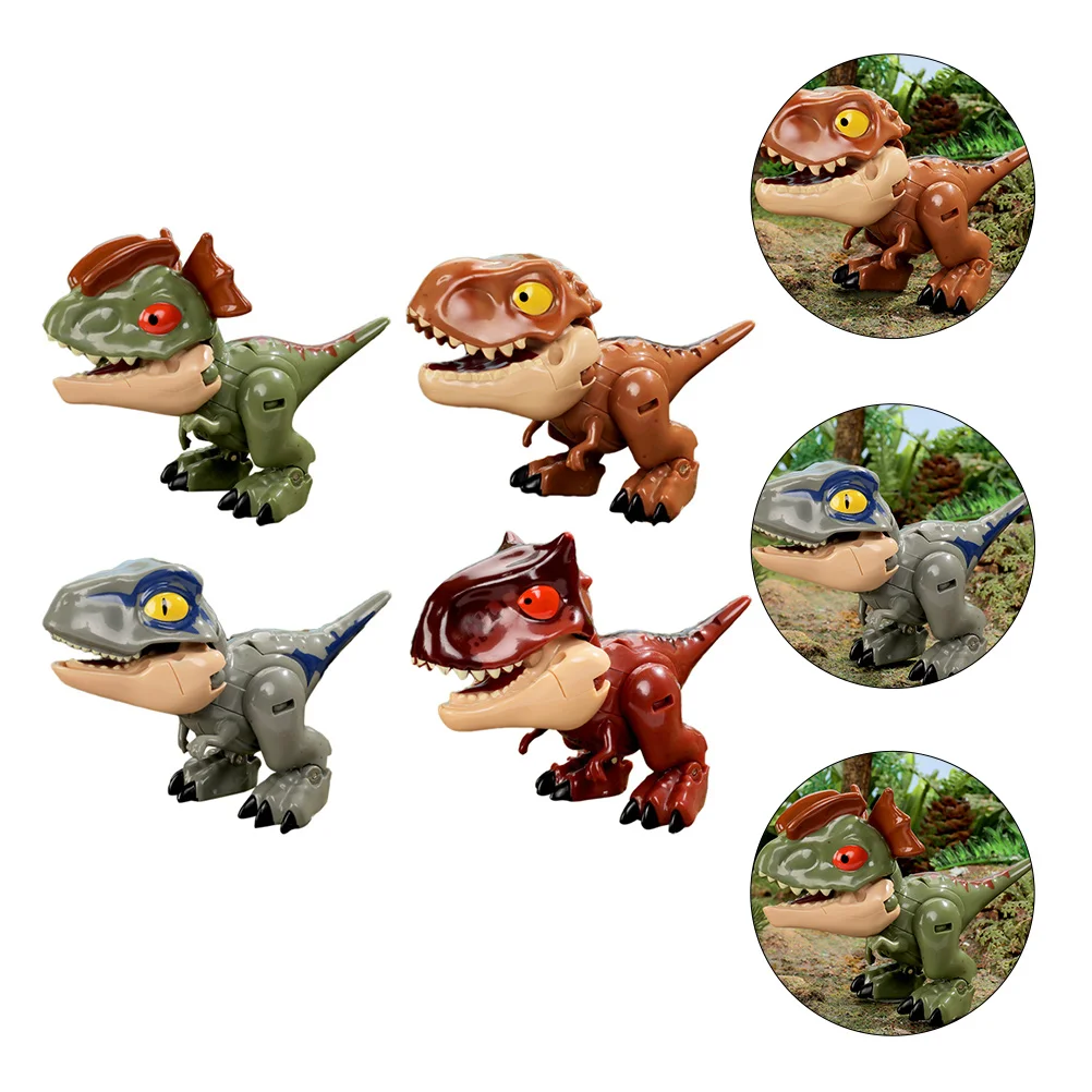 

Toy Kids Toys Rex Model Transforming Favors Party T Models Figures Animal Toppers Cupcake Figurines Plaything