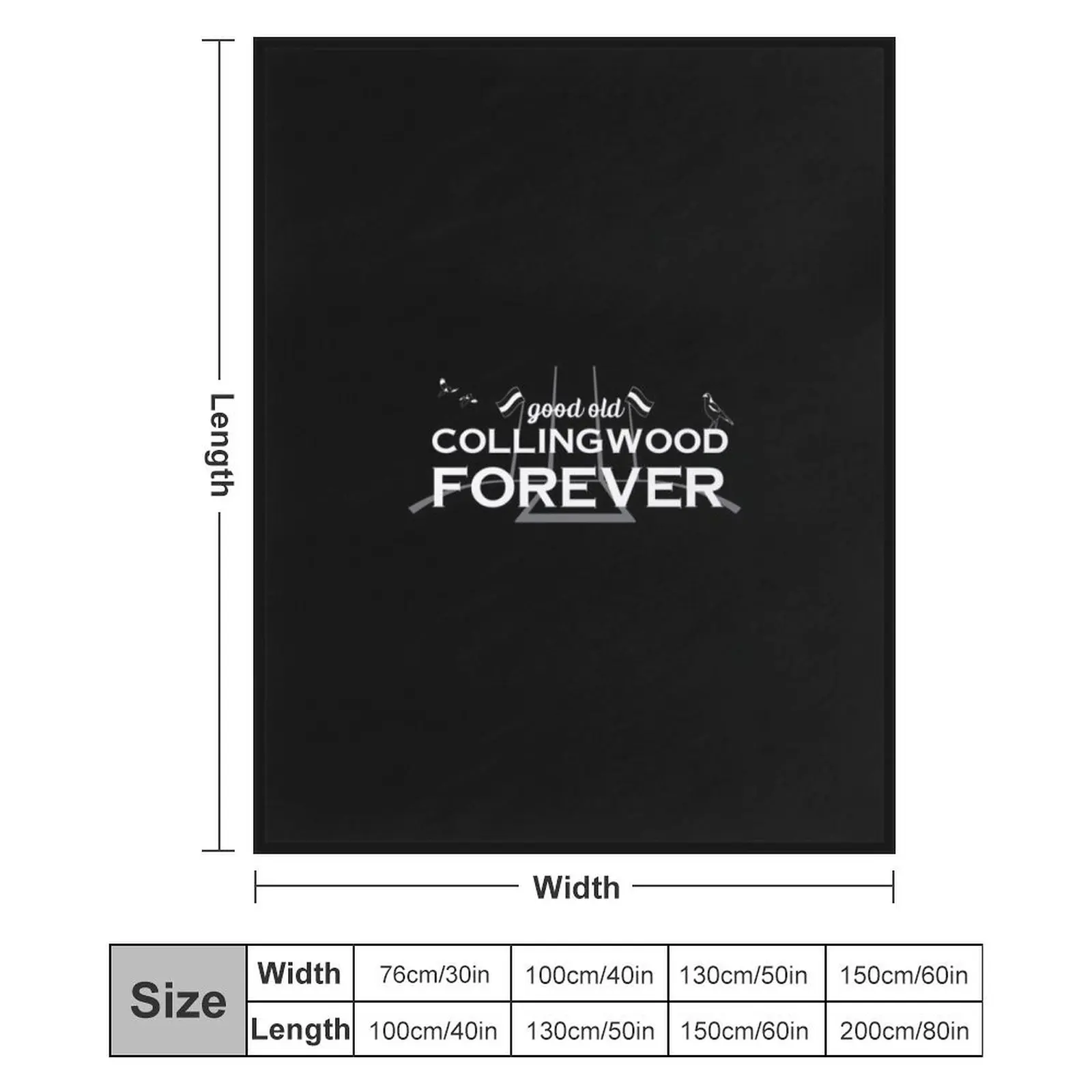 Классическая футболка Good Old Collingwood Forever Theme Song для младенцев универсальные одеяла