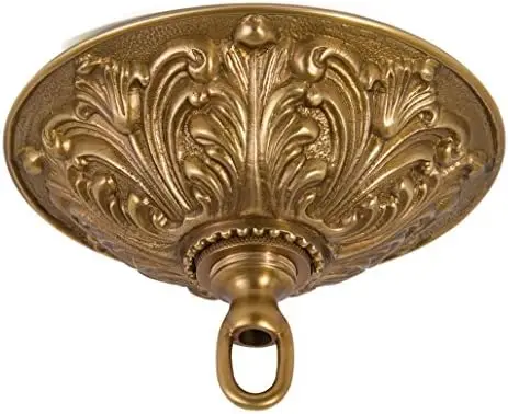 

Lamp Antique Brass Finish Cast Brass Screw Collar Canopy Kit
