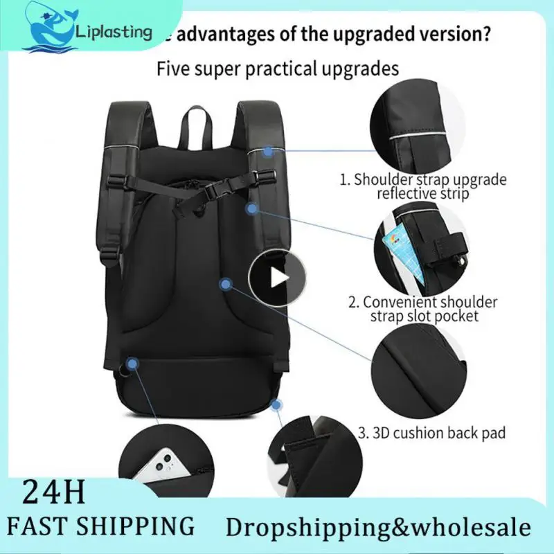 

Large Capacity Cycling Backpack Wear-resisting Motorcycle Helmet Bag Relaxed Breathable Pack-Printed Letters-Black Knight Bag