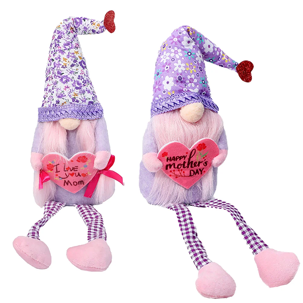 

2pcs Decorative Rich Color Plush Mother's Day for Family Mother