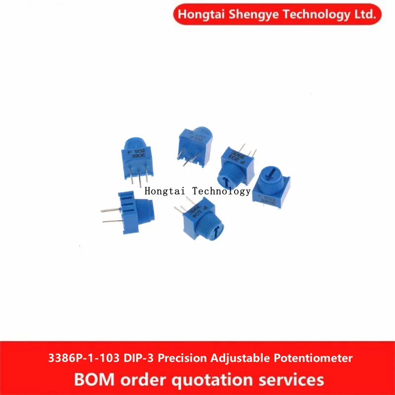 3386P-1-103 DIP-3 1K/102 10K/103 100K/104 50K/503 Регулируемая верхняя искусственная кожа с шляпой