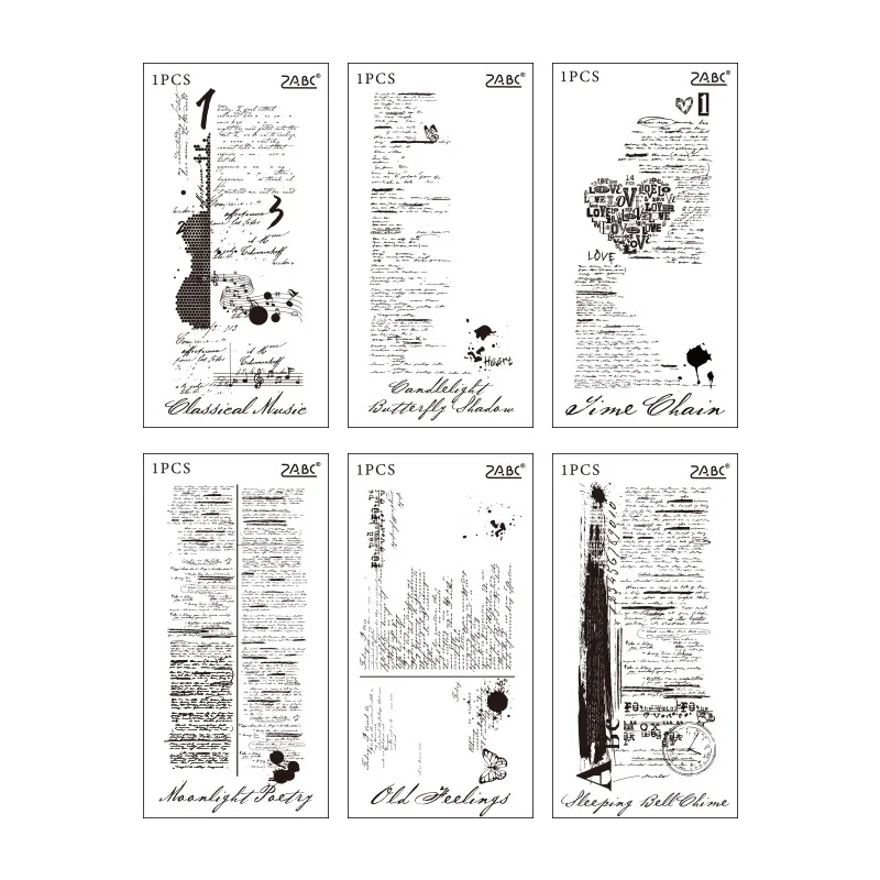 1 Шт. Большой Размер Деревянный Штамп Шаблон Ручной Работы С Английской Эссе