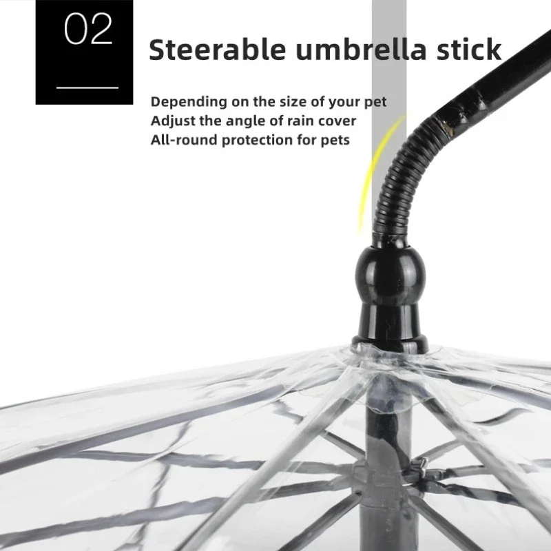 Креативный прозрачный зонтик для маленьких собак прогулочные собаки