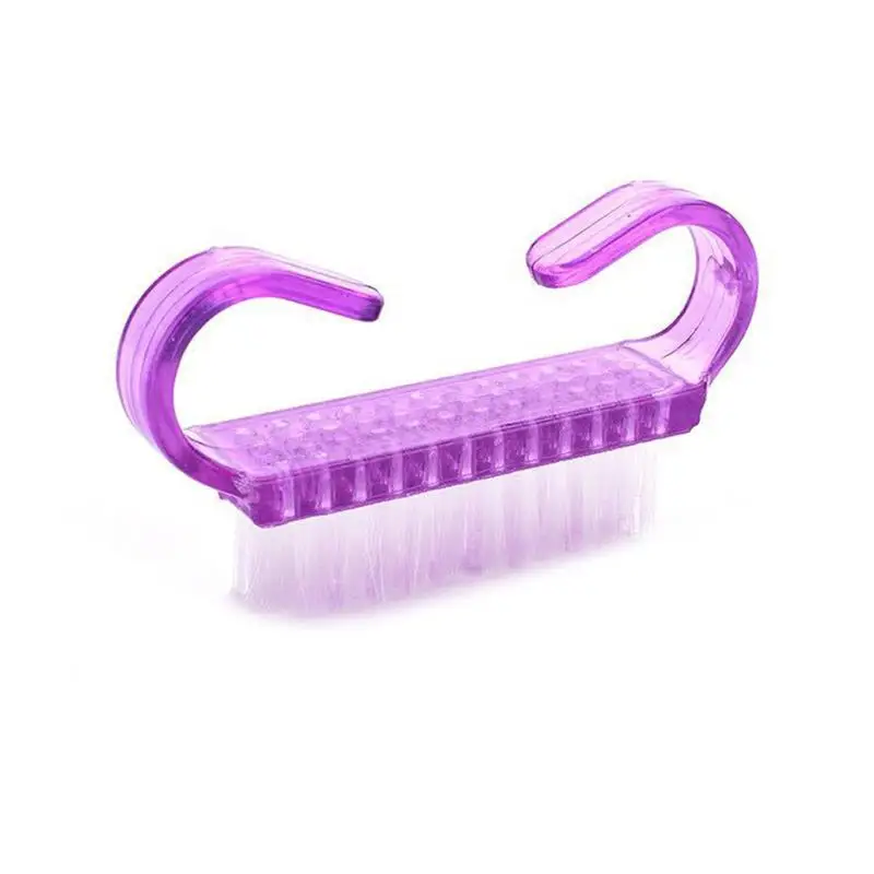 

1pcs Plastic Manicure Pedicure Brush Nail Cleaning Tools Soft Remove Dust Makeup Brushes Nail Care Accessories Random Color