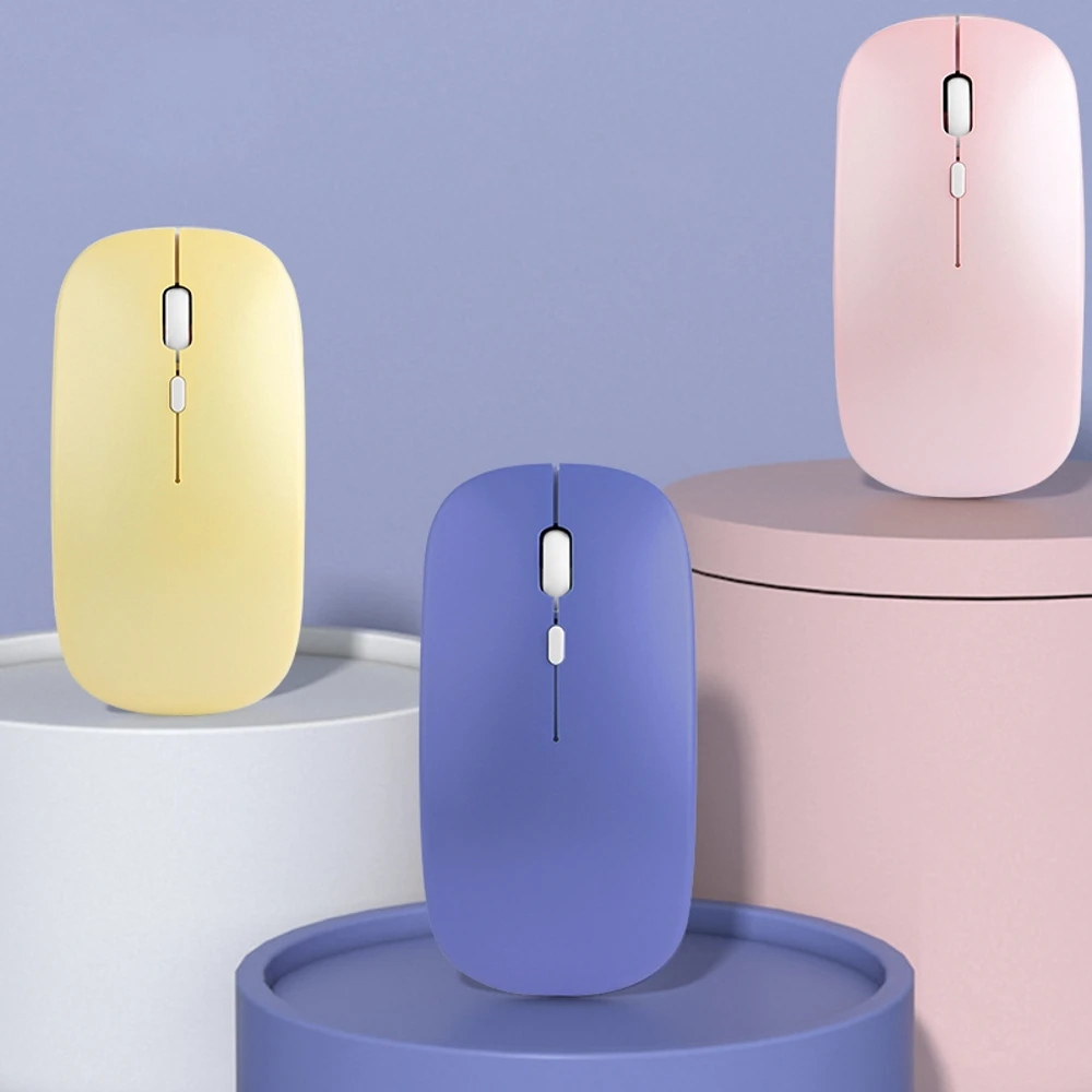 

2.4G Bluetooth Mouse Wireless Mute For Laptop Computer PC Mini Ultra-Thin Single-Mode Battery Silent Mice Wireless
