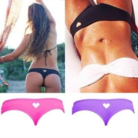 womens sexy hollow heart bikini bottom bathing beach swimwear briefs thong