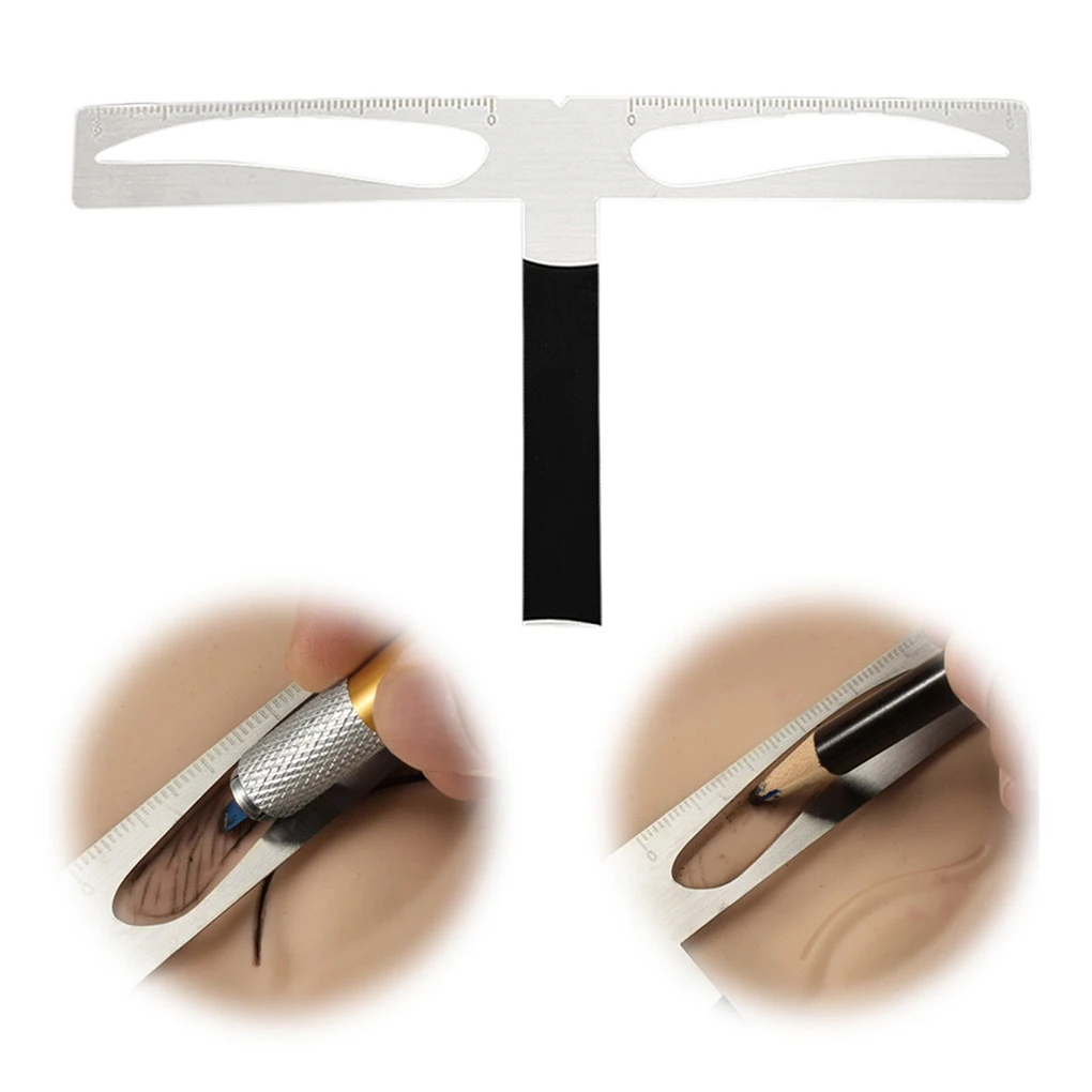 

1/2/3/5 Eyebrow Ruler Permanent Stainless Steel Measure Balance Stencils DIY Shaping Template Beauty School Girls Coesmetic