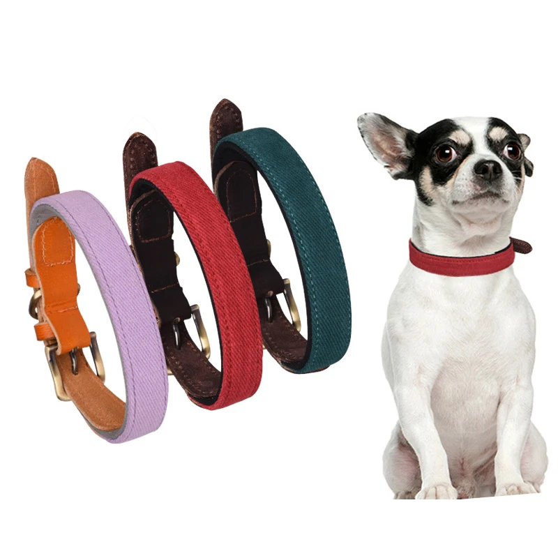 Мягкий ошейник для кошек и собак домашних питомцев Регулируемый Собачий шейный