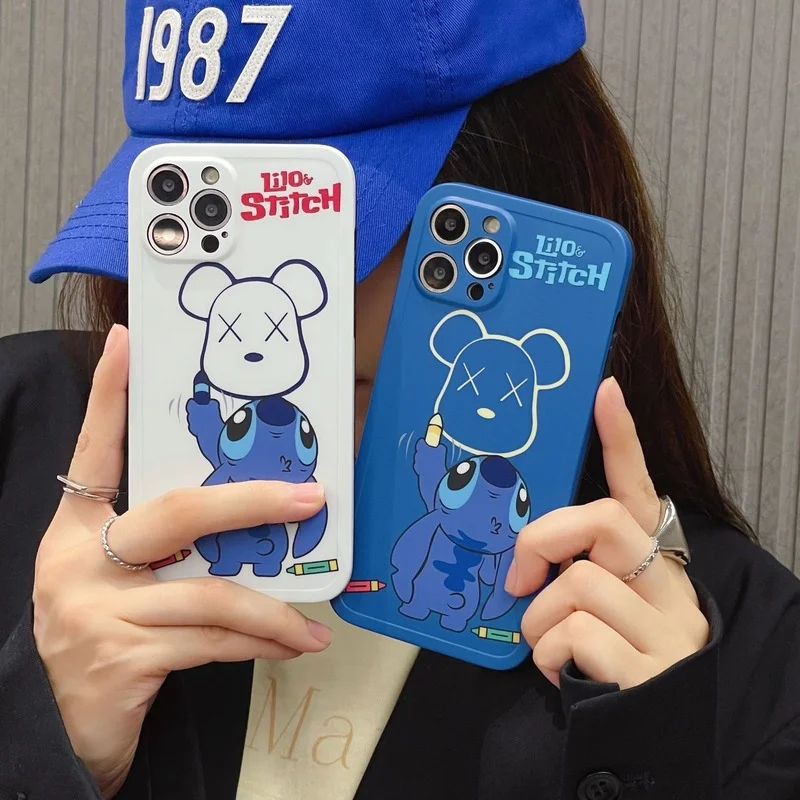

Creative Funny Cartoon Bear Phone Case Cover for IPhone 7 8 Plus 11 12 13 Pro X XR XS Max Shockproof Case for IPhone 13 Cases