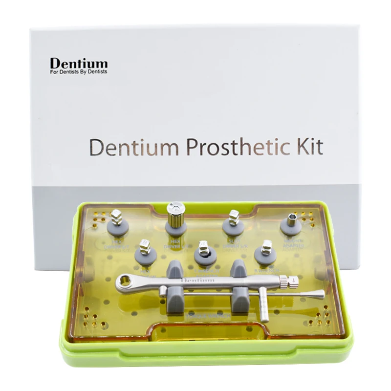 Dentium Tool XIP Dental Prosthetics Instrument kit With Implant Torque Wrench Drivers