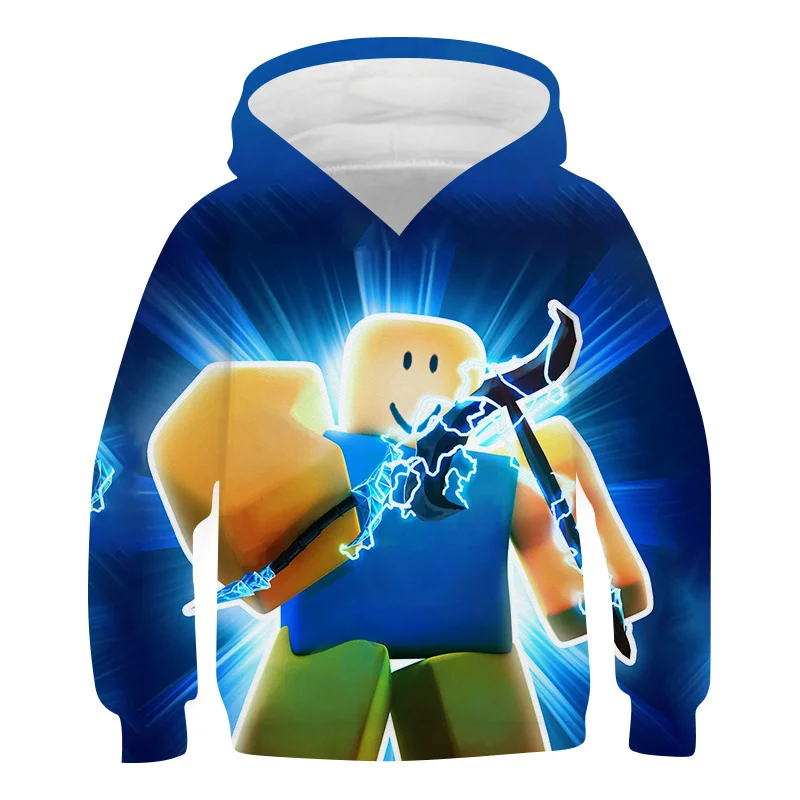 

Kids Game Robloxing Hoodies Boy Print NEW Spring Summer Girl Baby Children Hooded Sweatshirts Casual Children Clothing Tops