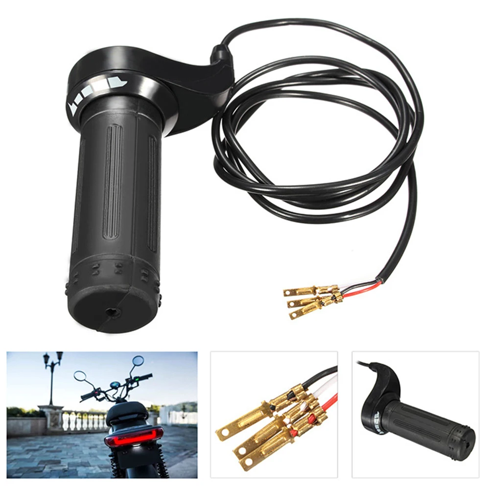 

Wire Throttle Grip For Electric Scooter Bike E-bike Handlebar High Grade 3 Wires 24V/36V/48V Electric Motorcycles Parts