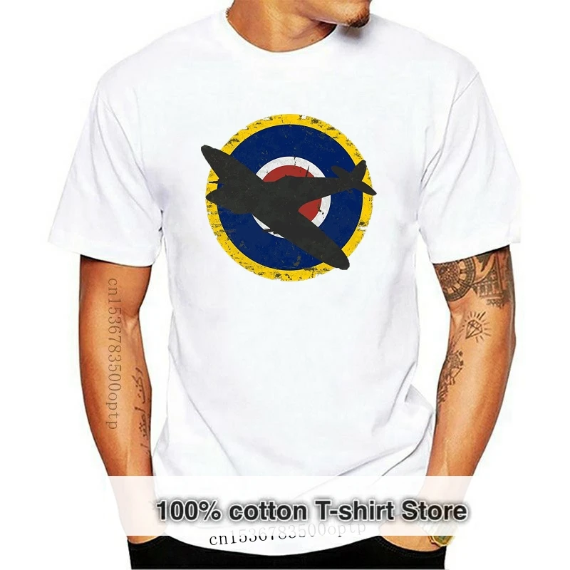 

2019 горячая Распродажа 100% хлопчатобумажная Кружевная футболка в британском стиле второй мировой войны с винтажным самолетом летняя стильна...