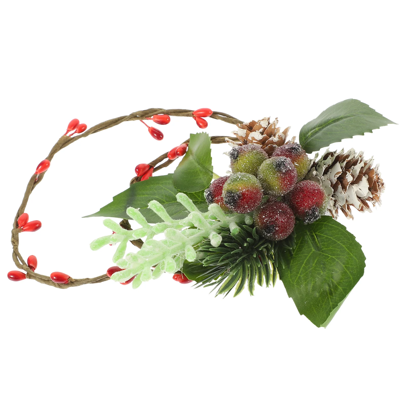 

Christmas Mini Wreath Shaped Ornament Hanging Ornament Christmas Tree Hanging Decoration