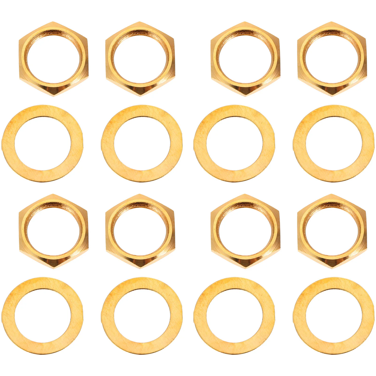 

Guitar Socket Nut Washer Nuts Jack Electric Bass Hex Gaskets Parts Output Metal Pots Accessories Set Washers