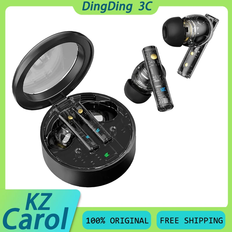 Беспроводные наушники KZ Carol с 6 микрофонами активным шумоподавлением Bluetooth 5 4