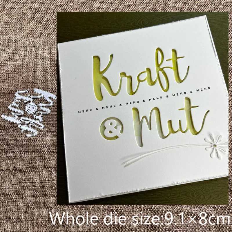 

New Design Craft Metal stencil mold Cutting Dies German letter decoration scrapbook die cuts Album Paper Card Craft Embossing